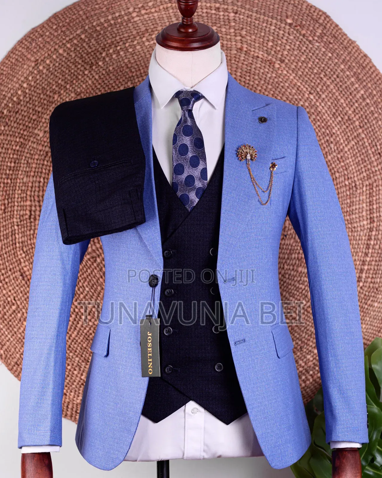 Blue Bahari Colour / Classic Men Suit 