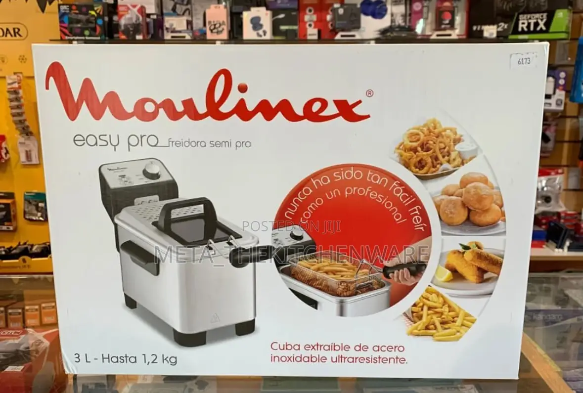 Moulinex Electric Deep Fryer 3l,1.2 Kg, Steel Body Am333027
