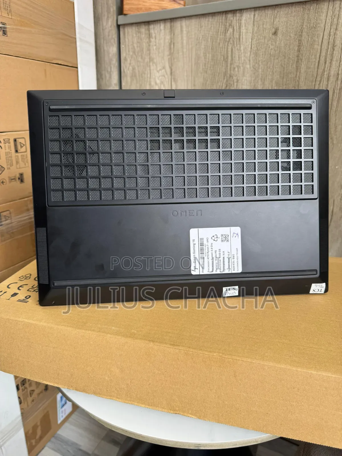 New Laptop HP Omen 16 16GB AMD Ryzen 7 SSD 1T