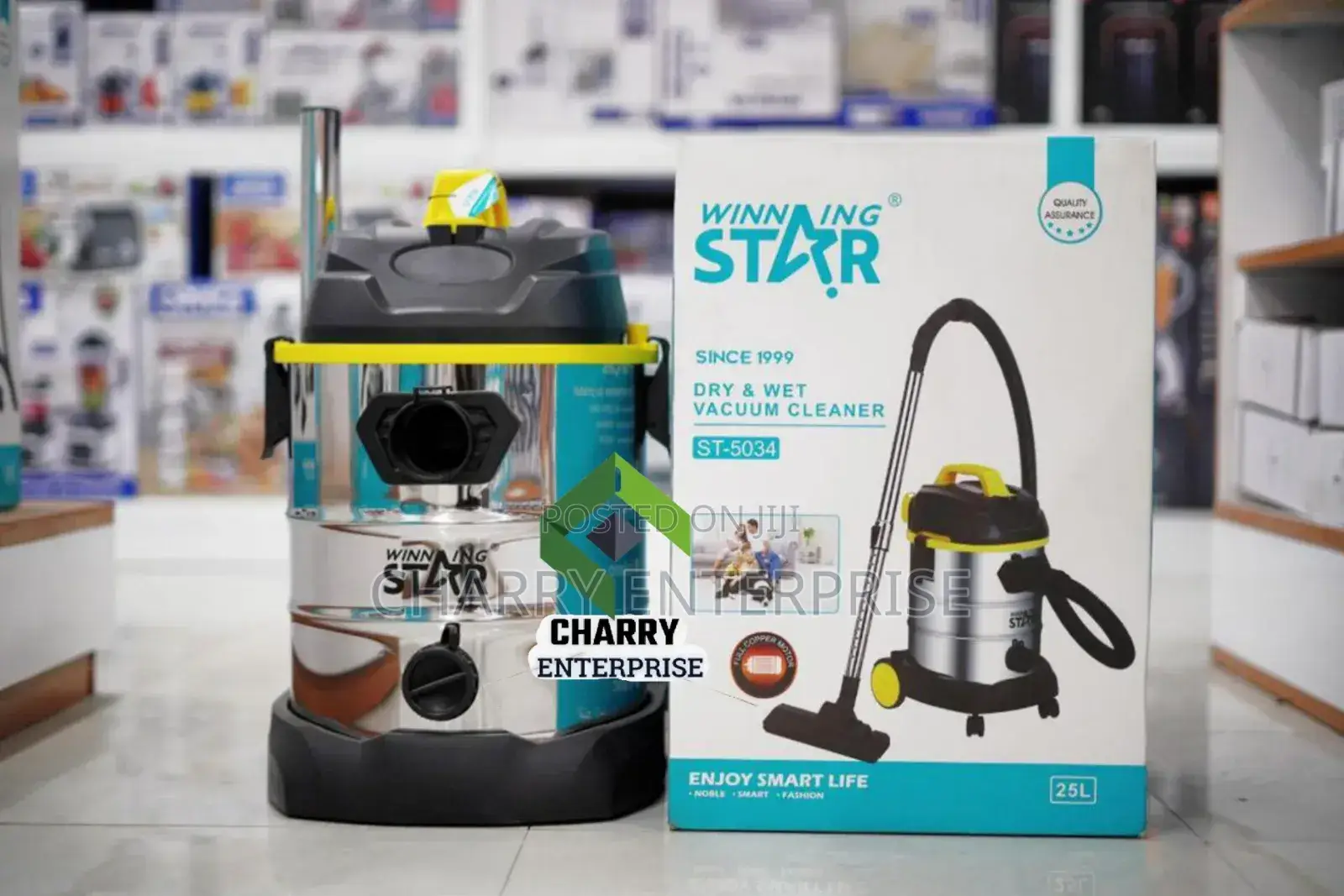 Winning Star Vacuum Cleaner 25l Wet Dry Surface 1600w