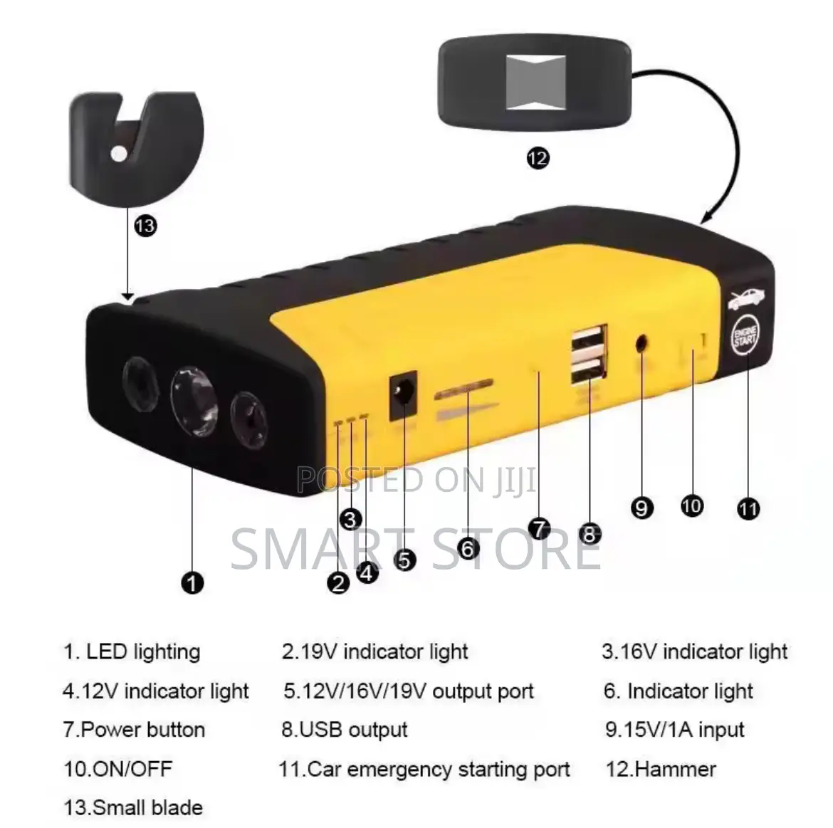 Multifunctional Car Jump Starter Power Bank