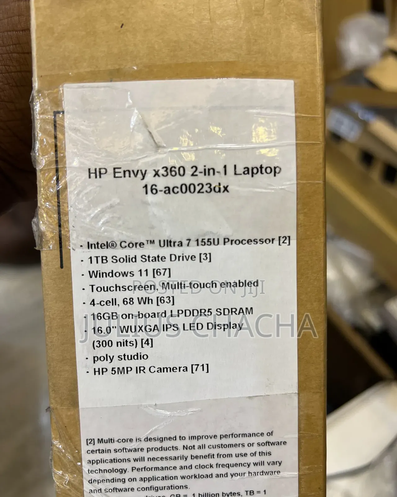 New Laptop HP Envy X360 16GB Intel Core Ultra 7 SSD 1T