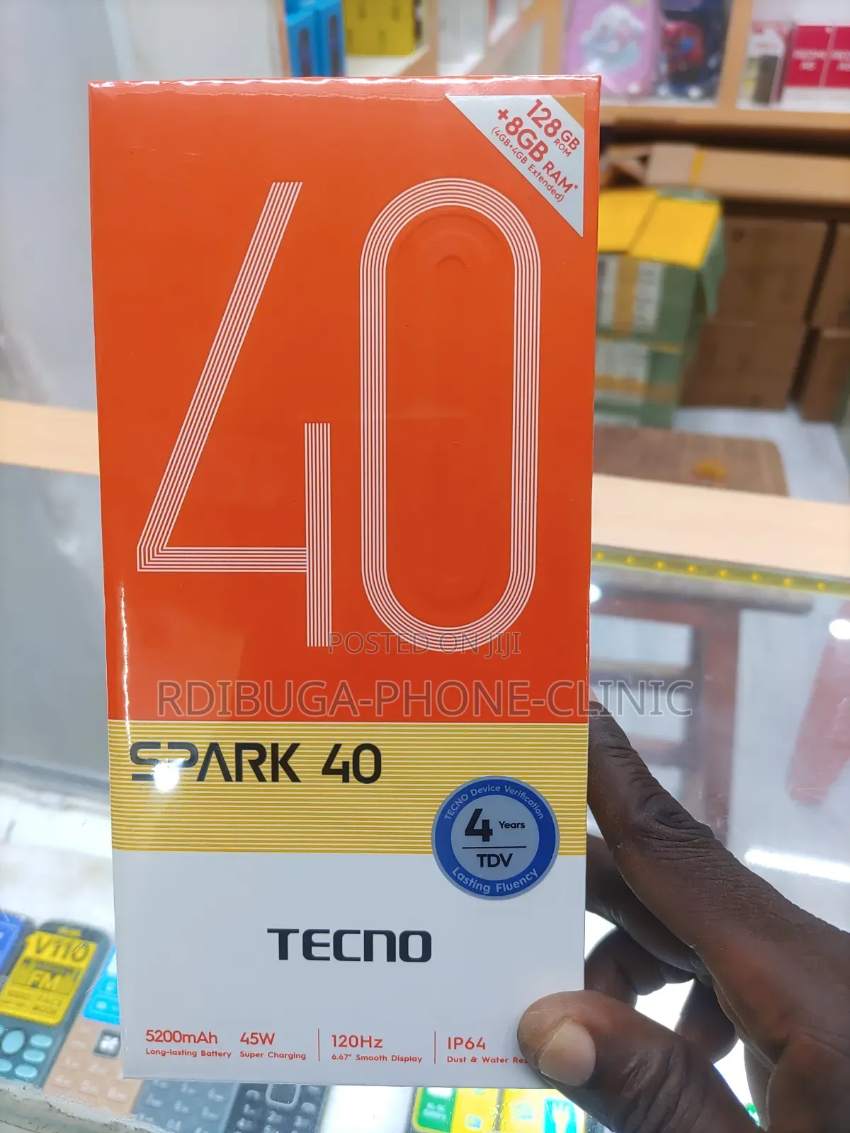 New Tecno Spark 40 128 GB Black