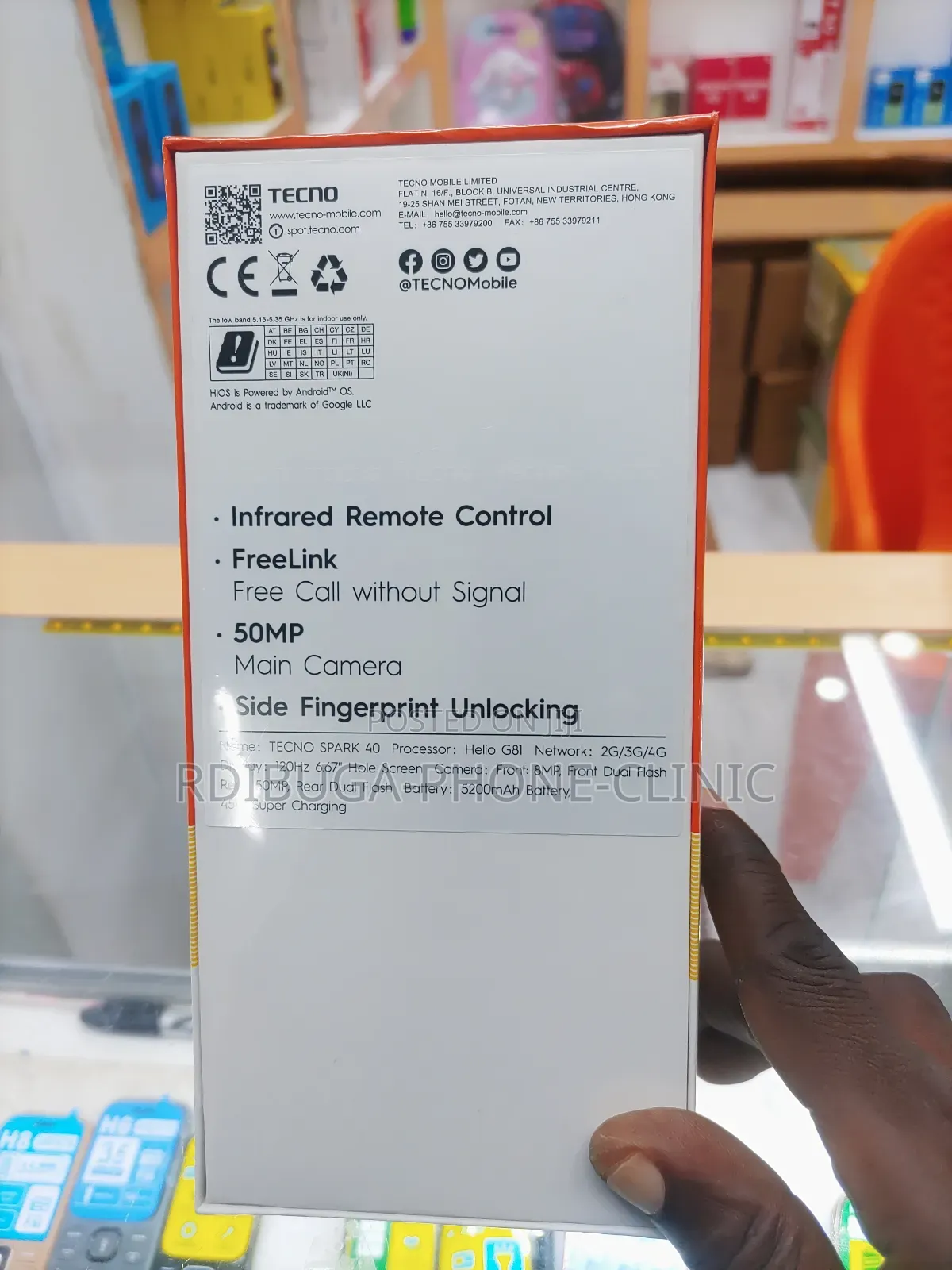 New Tecno Spark 40 128 GB Black