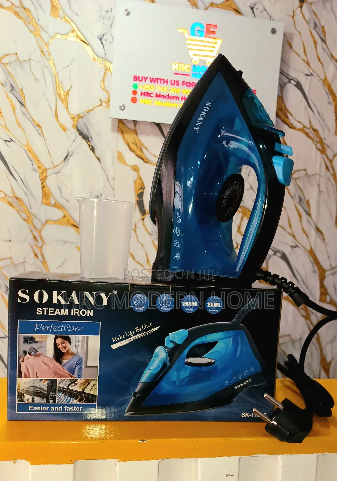 Sokany Steam Iron 1600w Brand New - Pasi Ya Mvuke Ya Kisasa