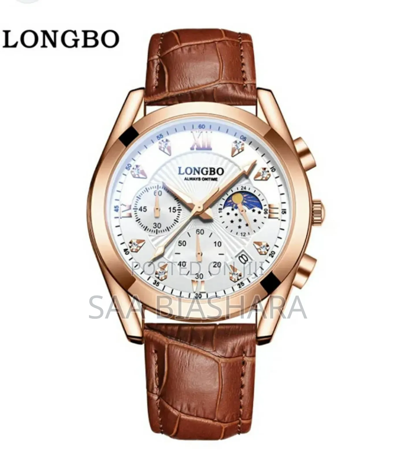 Longbk Quartz Watch Brown