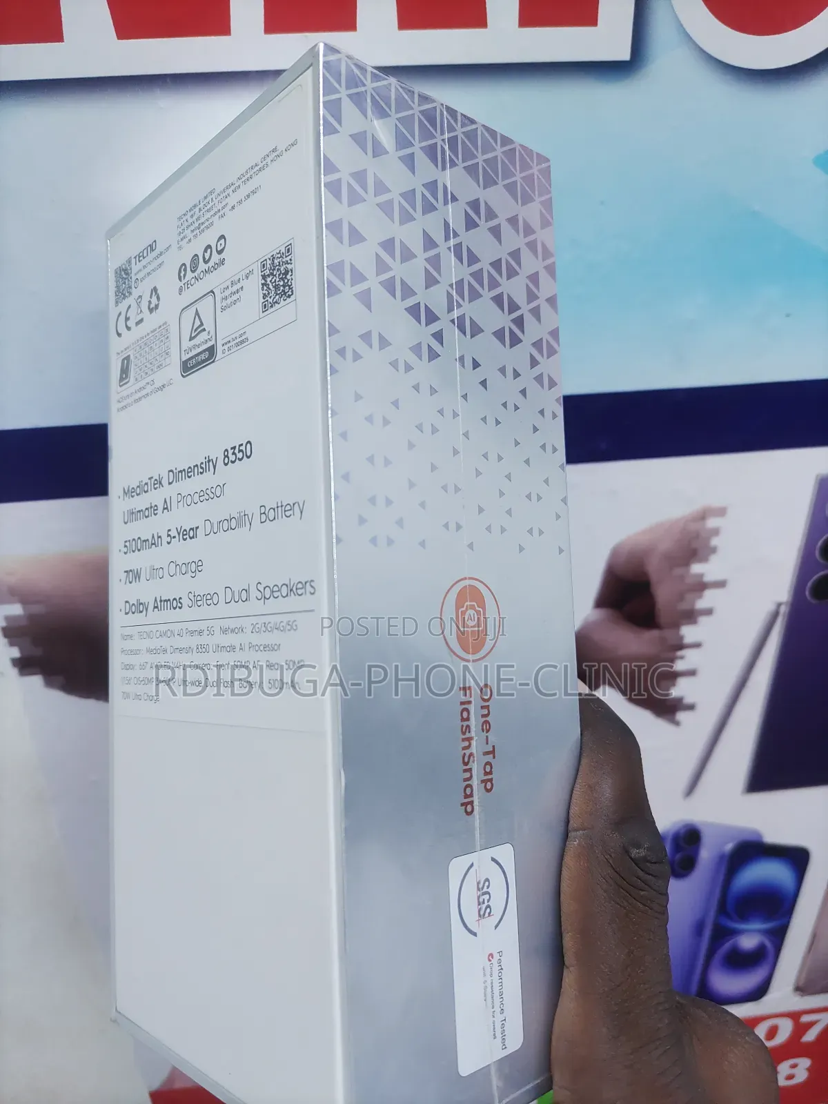 New Tecno Camon 40 Premier 256 GB Black