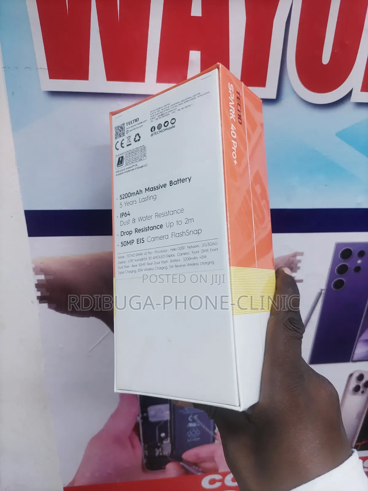 New Tecno Spark 40 Pro+ 256 GB Black
