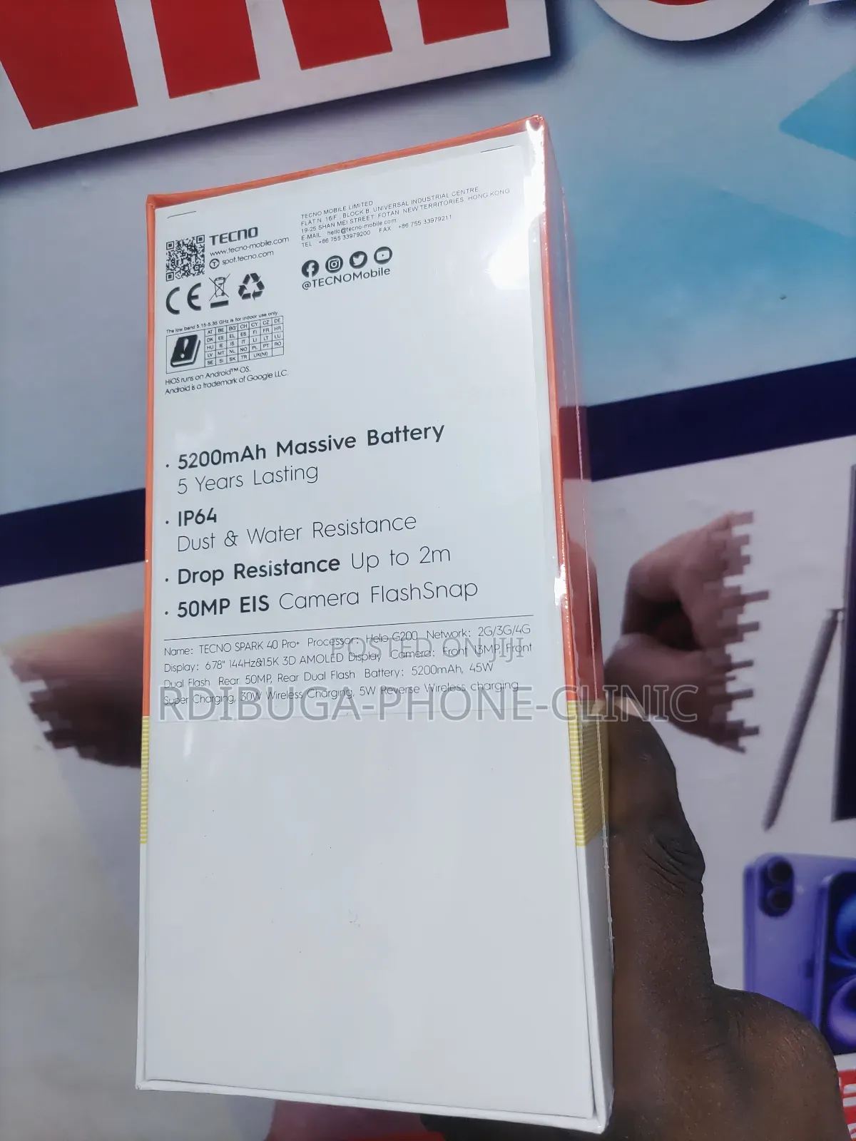New Tecno Spark 40 Pro+ 256 GB Black