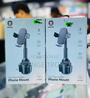 Green Lion Car Cup Holder Phone Mount