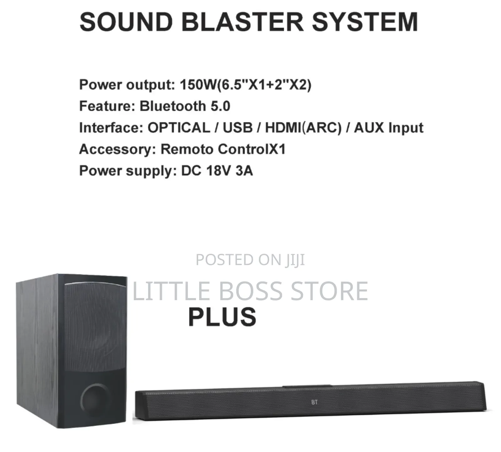 Sound Bar Watts 150