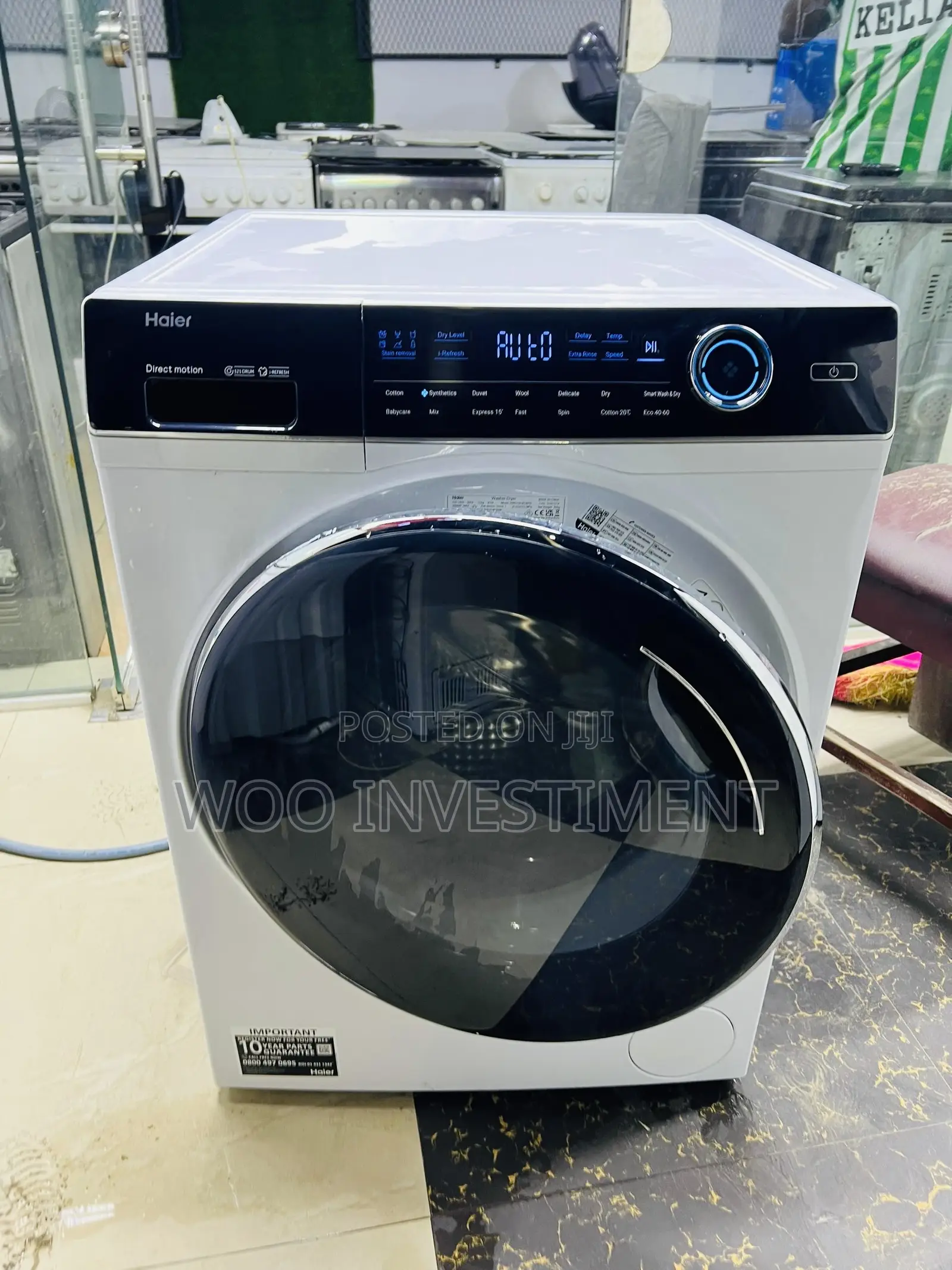 Haier Automatic Washing Machine Kg 10 Mpya Sana Na Clean San
