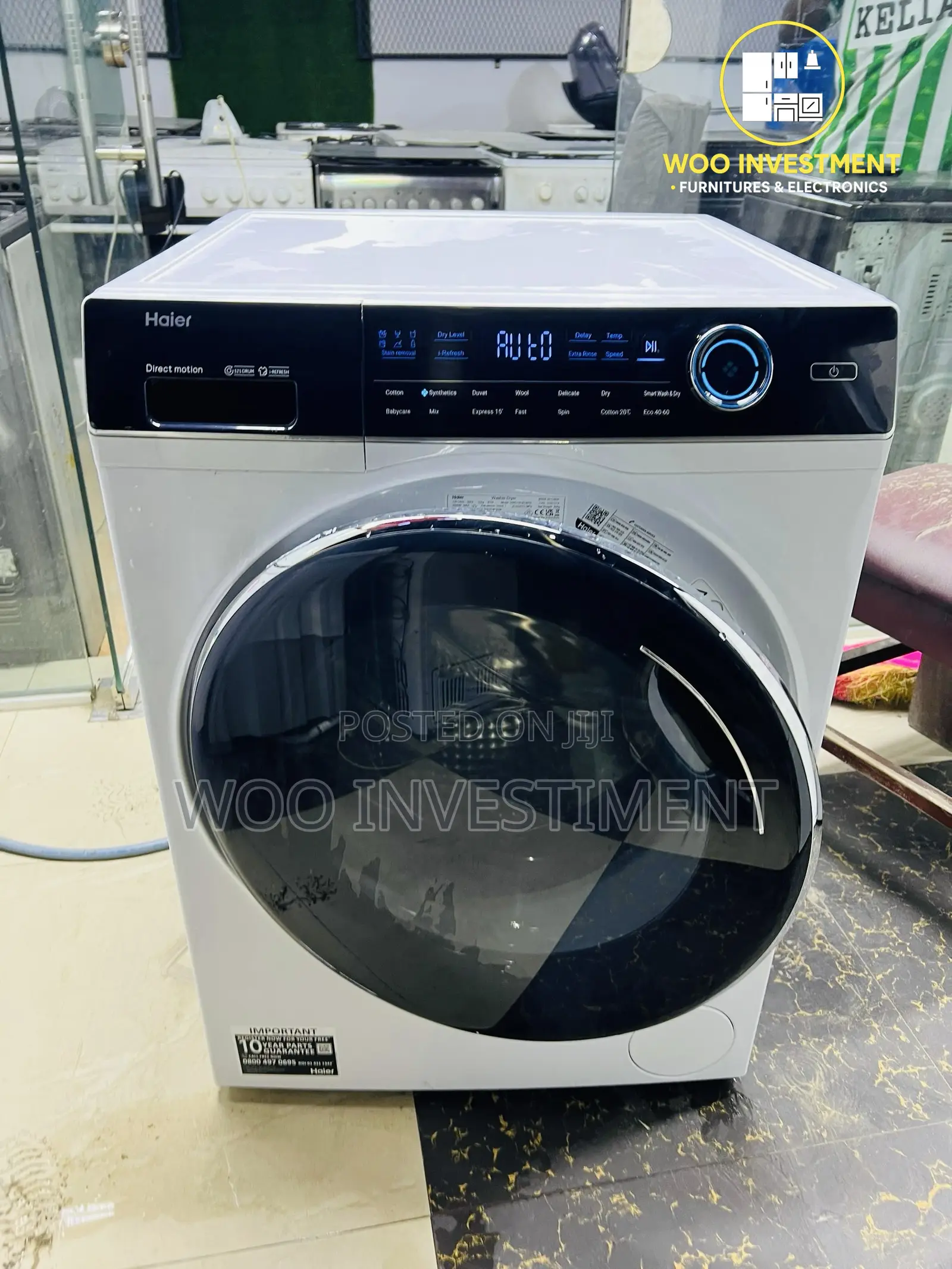 Haier Automatic Washing Machine Kg 10 Mpya Sana Na Clean San
