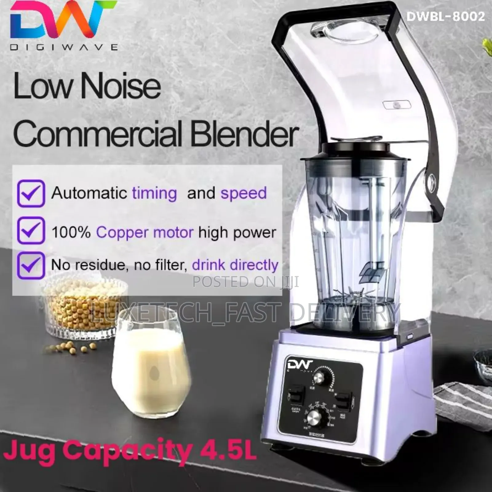 Digiwave Sound Proof Commercial Blender 4.5l