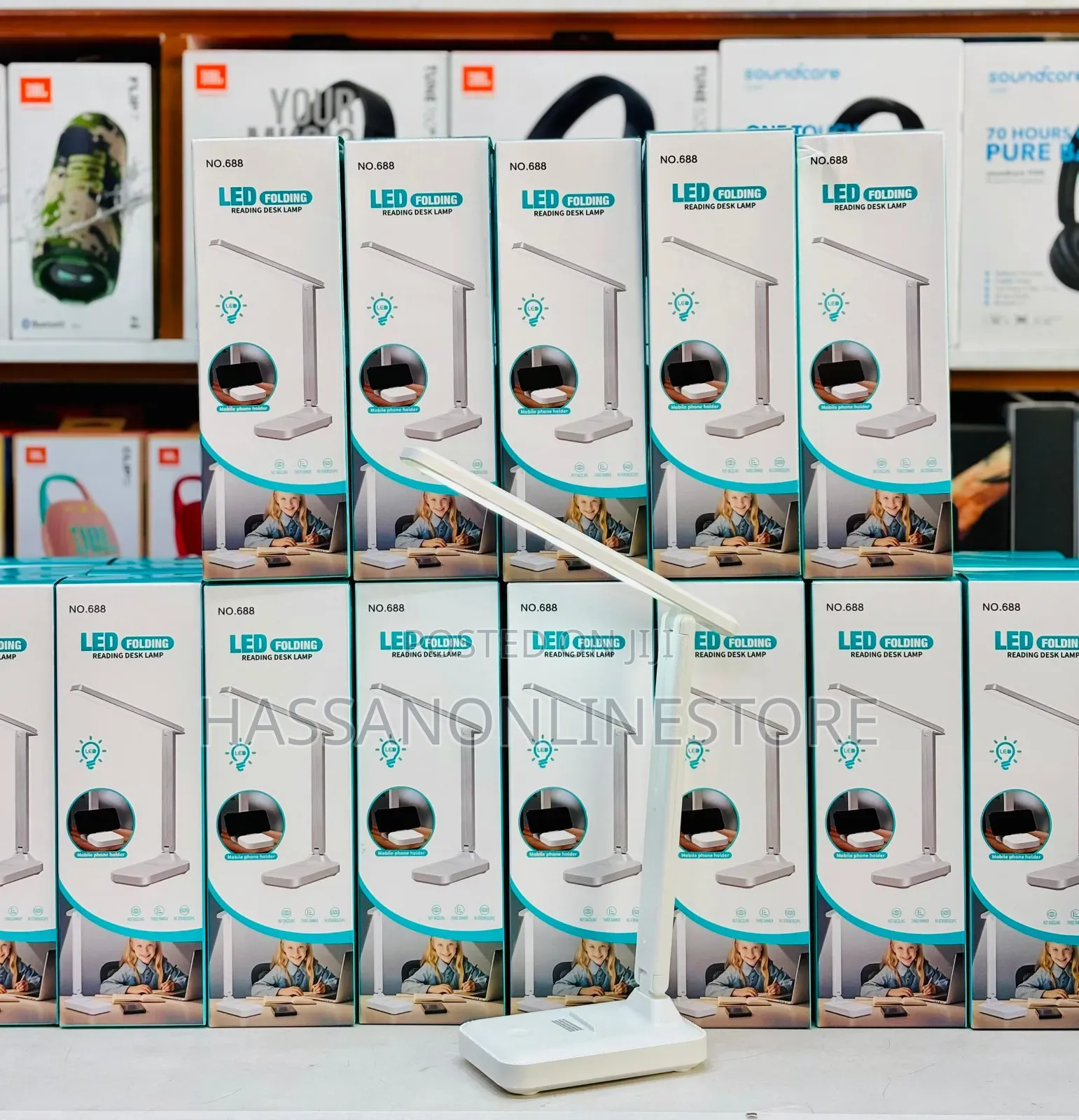 Single Foldable Reading Desk Lamp
