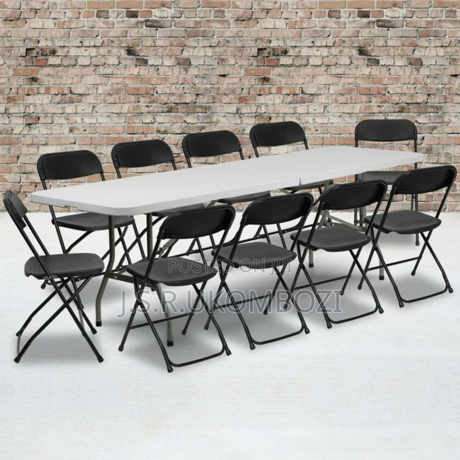 Folding Table With 10 Chairs