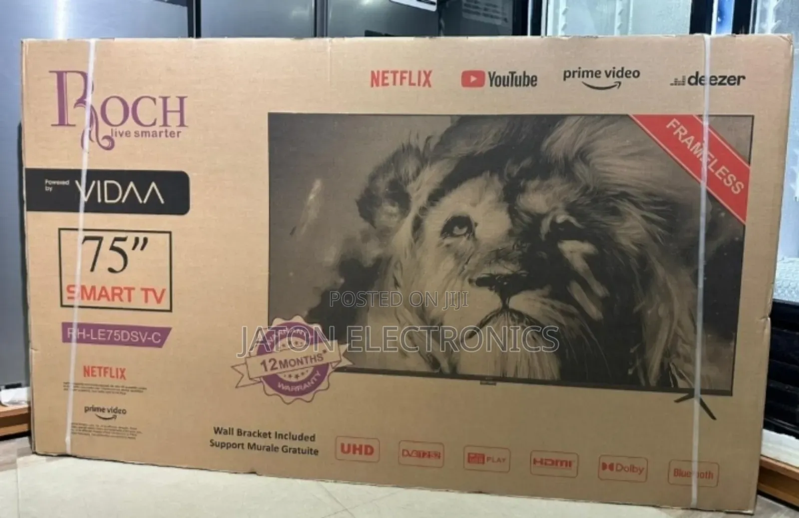 Roch 75 Inches Smart Vidaa
