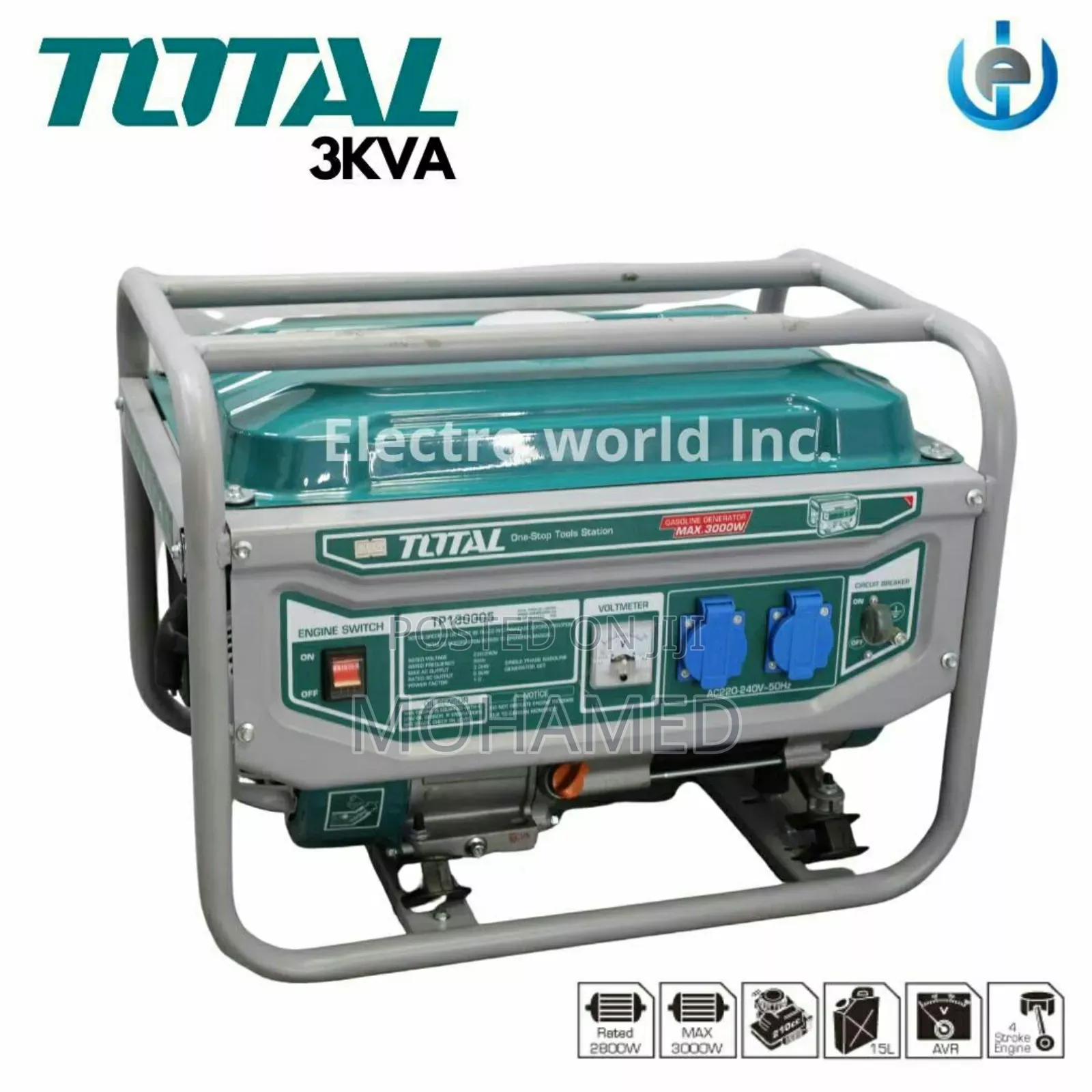 Total Brand Generator 3kva
