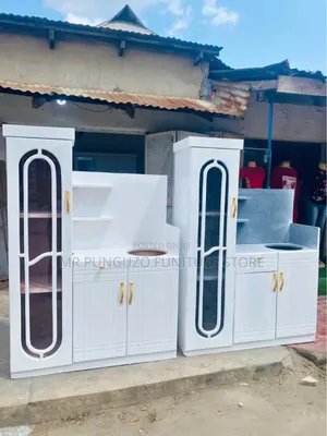 Kitchen Cabinets Black and White Za Mtungi
