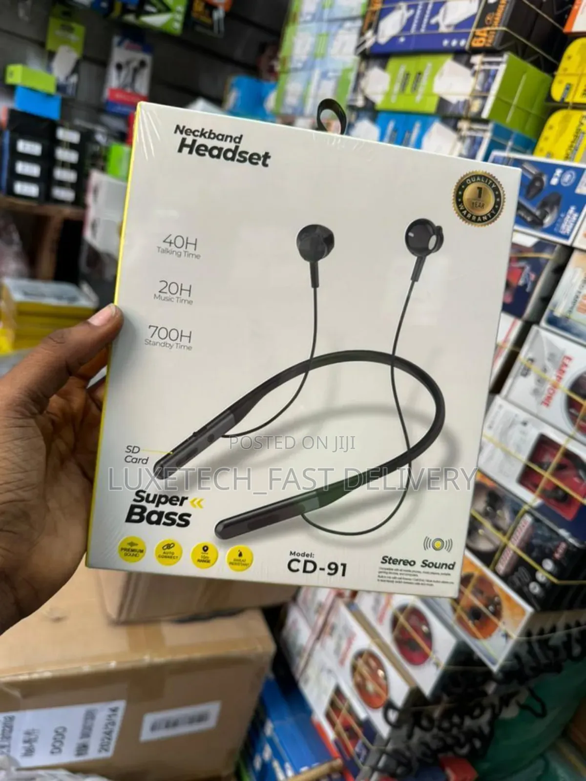 Neckband Headset Cd-91/ Wireless Earphone