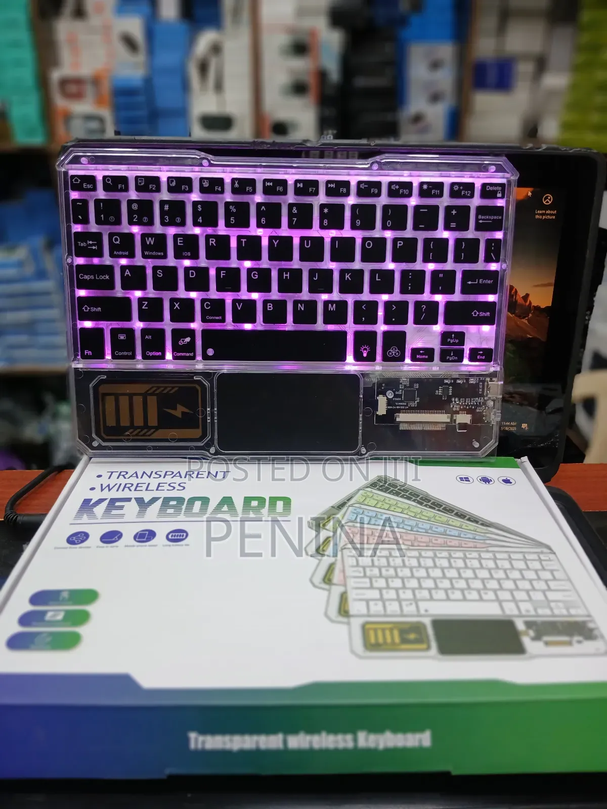 Transparent Wireless Keyboard