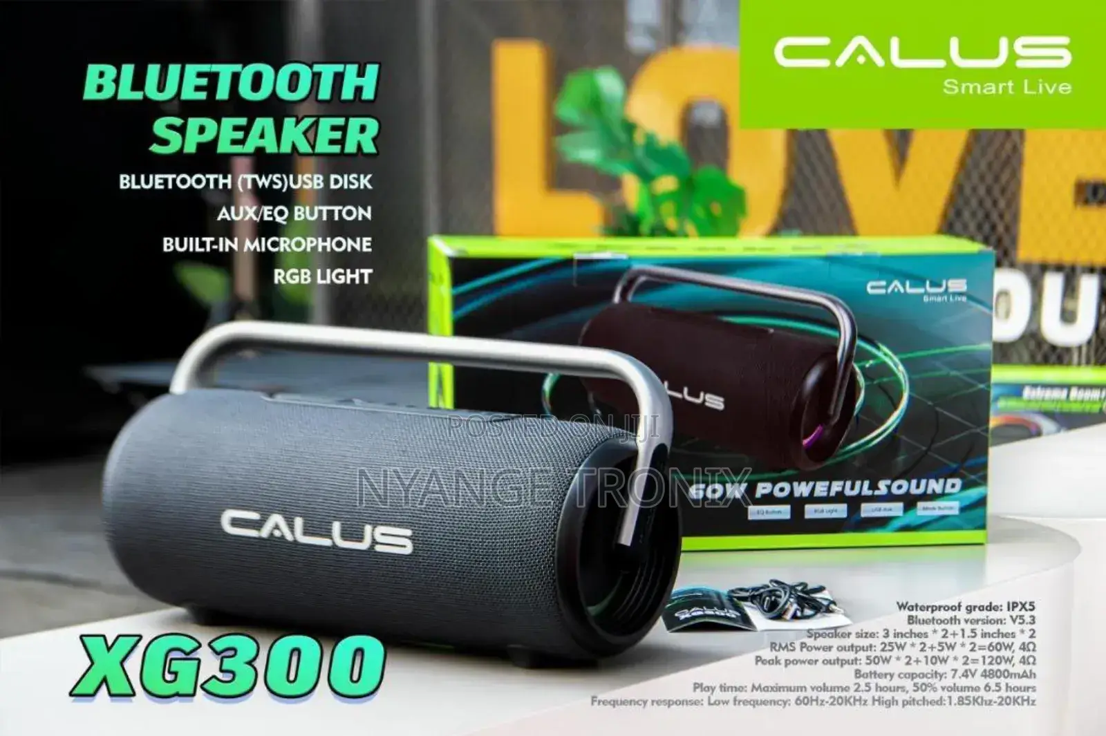 Callus Wireless Speaker Xg300 120w