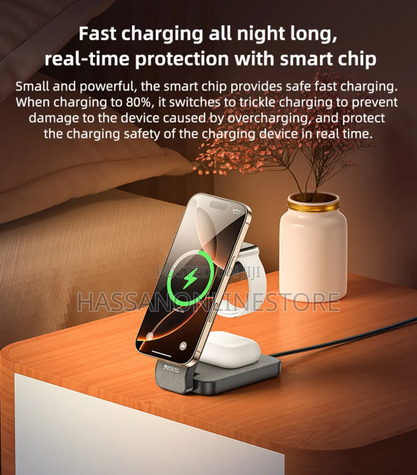 Yesido Ds26 Foldable Charging Stand With Night Light