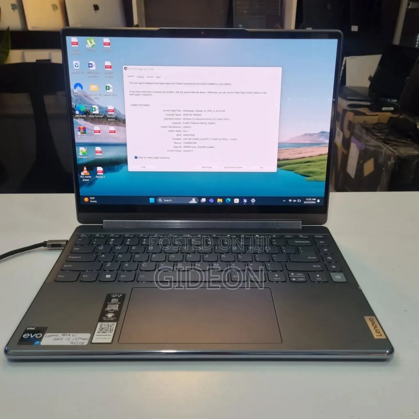 New Laptop Lenovo Yoga 9i 16GB Intel Core I7 SSD 1T