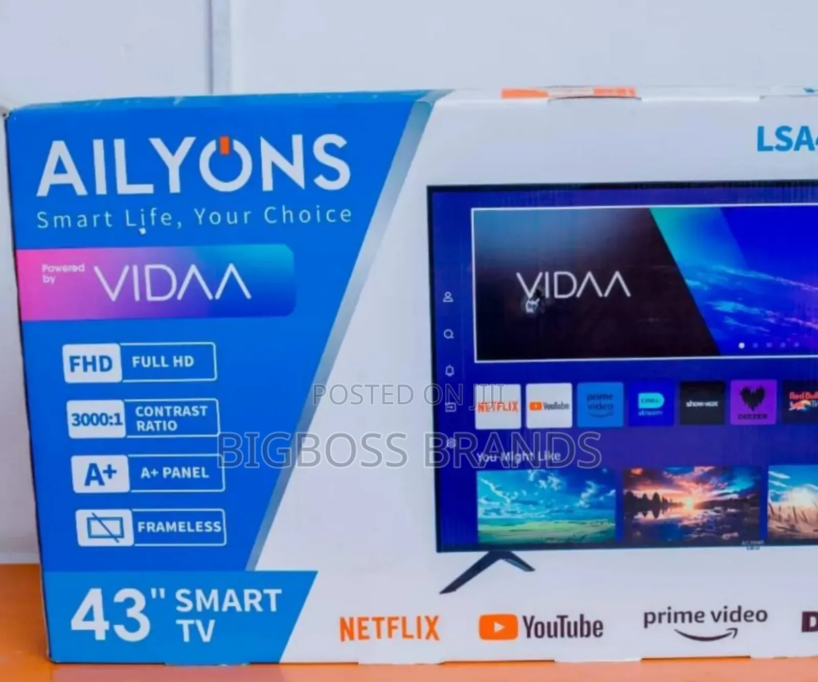 Ailyons 43 Smart Frameless Powered by Vidaa