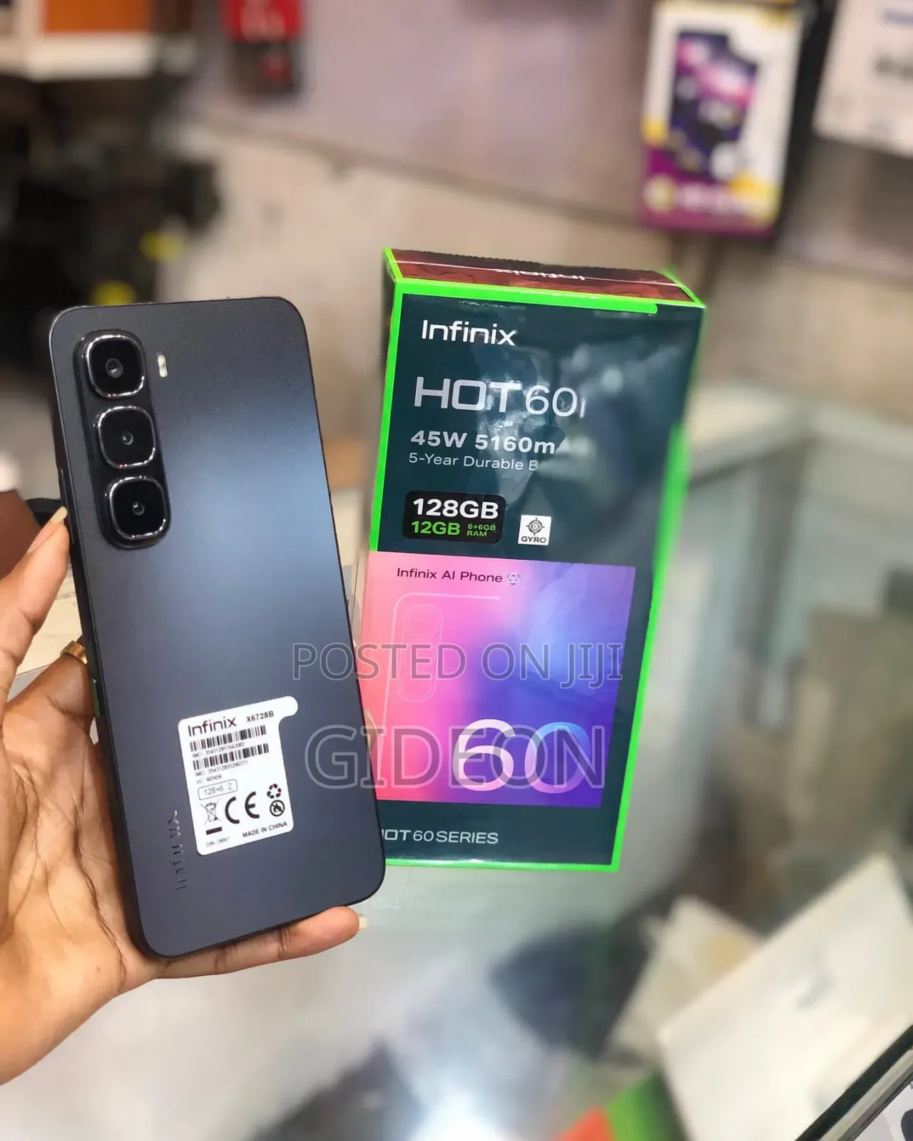 New Infinix Hot 60i 128 GB Blue