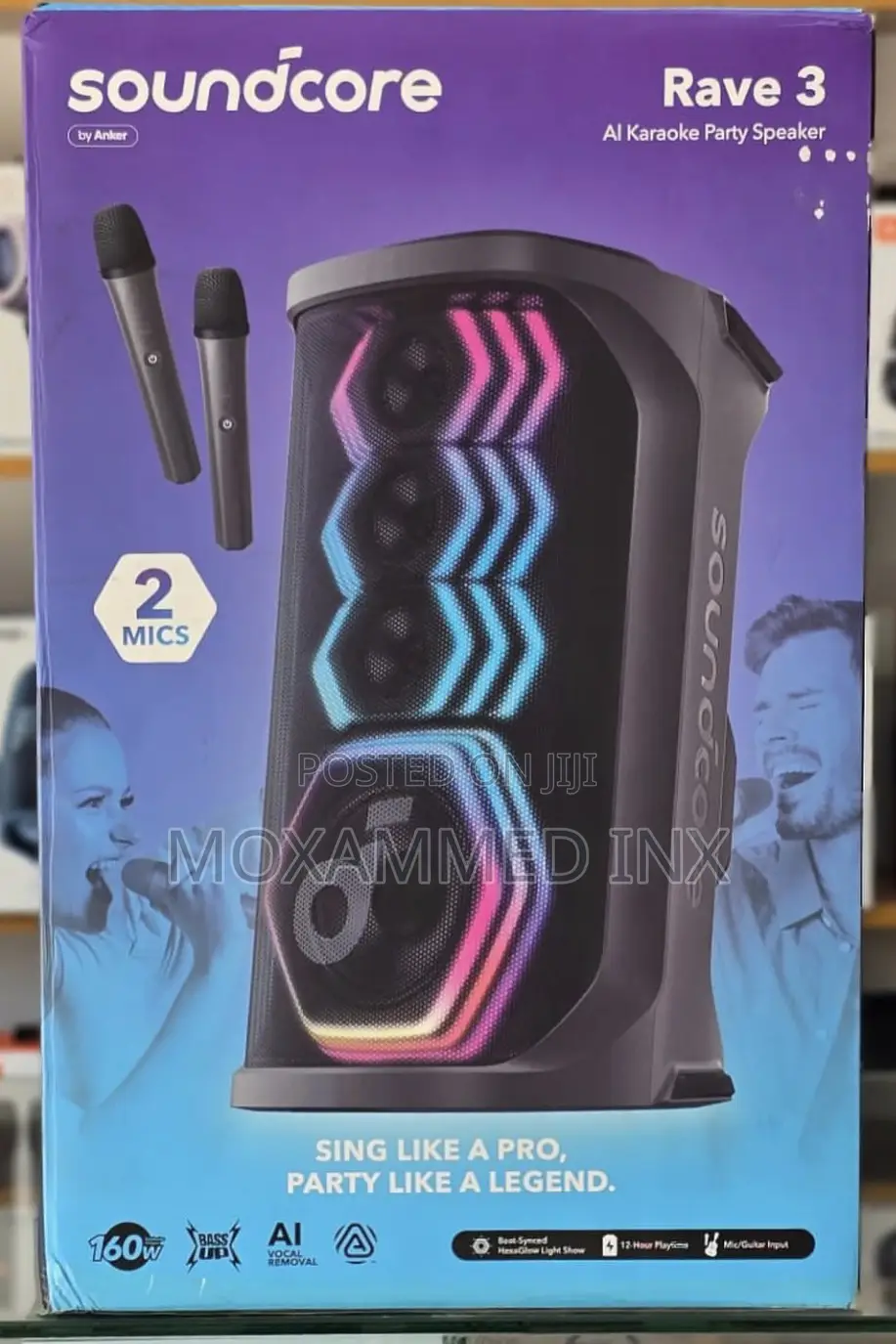 Soundcore Rave3 Wireless Bluetooth Speaker