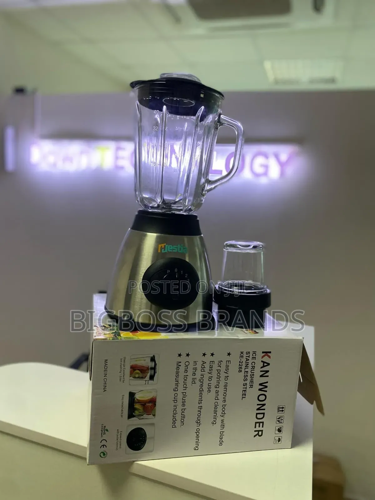 Hestia Blender Kioo 2in1 (Glass Material)