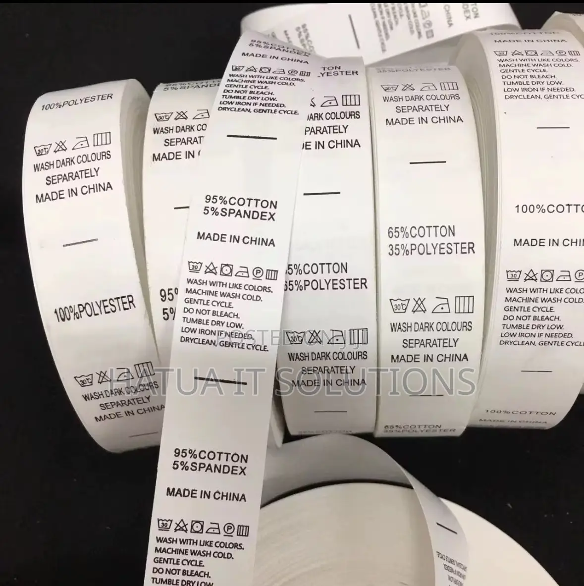 Care Label, Wash Care Labels for Garments