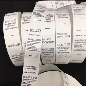 Care Label, Wash Care Labels for Garments