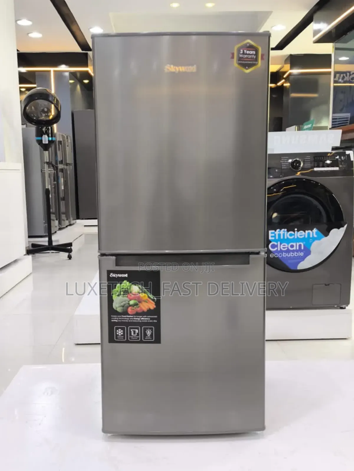 Skywood Fridge 118l With Bottom Freezer
