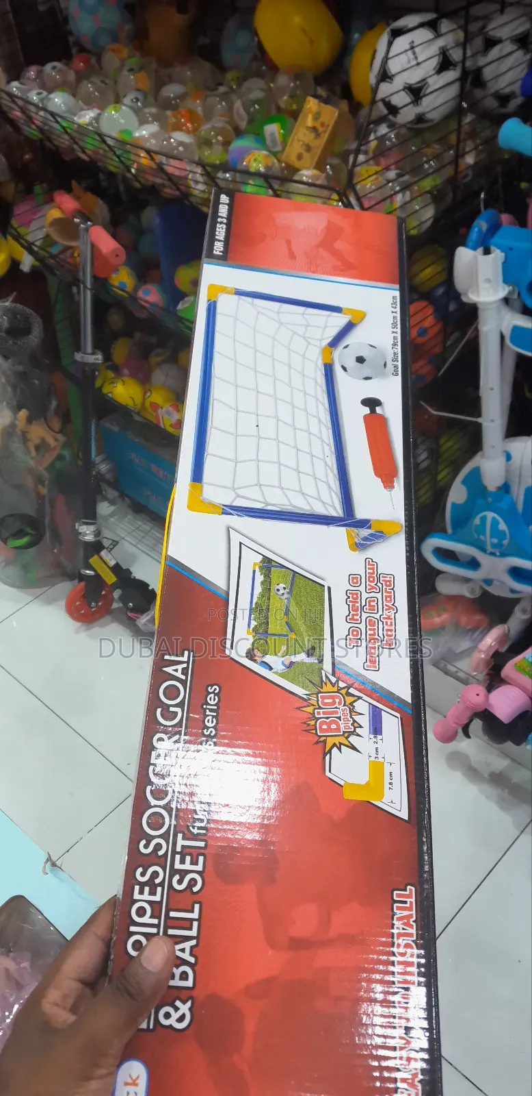 Football and Goal Net