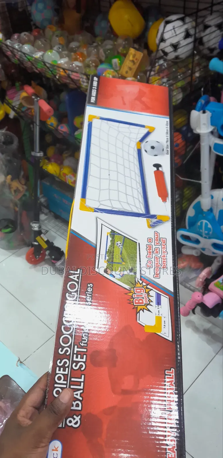Football and Goal Net