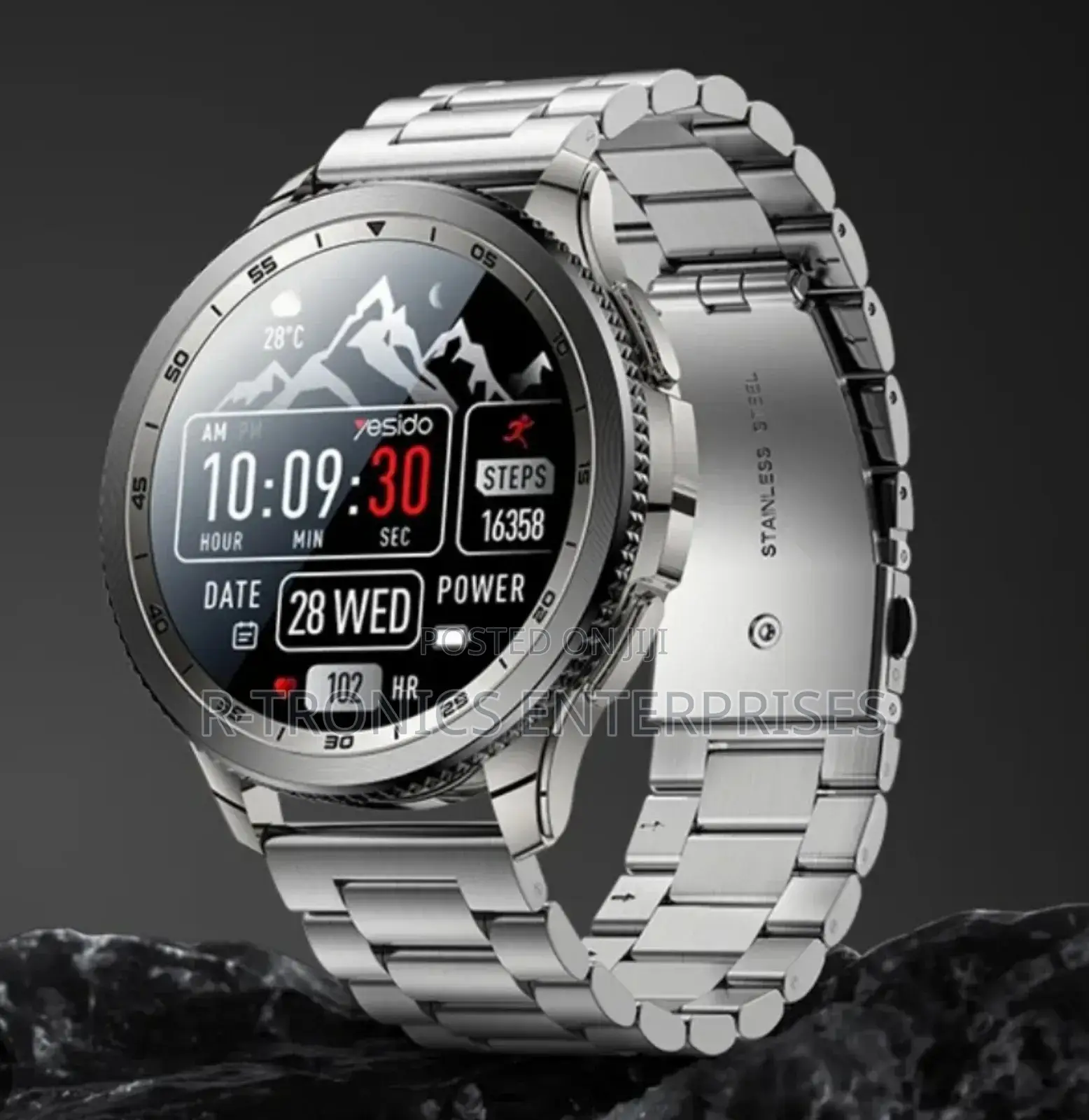 Yesido Io34 Amoled Display Metal Smart Watch Fitness Tracker