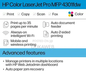 Hp Color Laserjet Pro Mfp 4301fdw