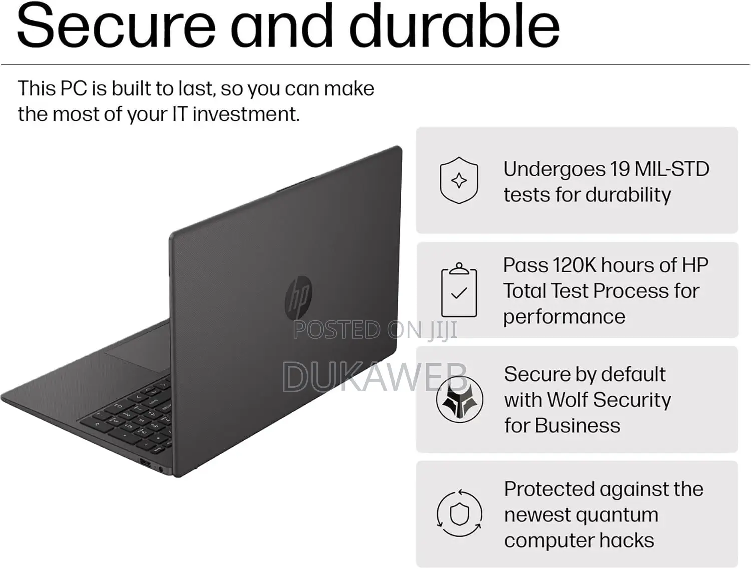 New Laptop HP 250 G10 8GB Intel Core I5 SSD 512GB