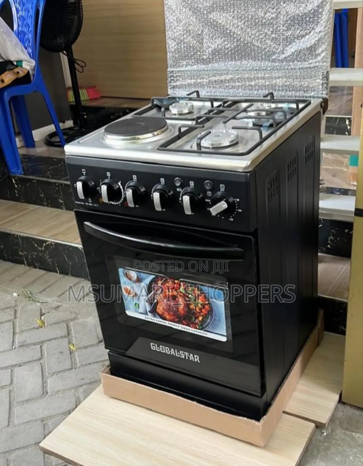 Jiko La Plate 3 Gas Na 1 Umeme