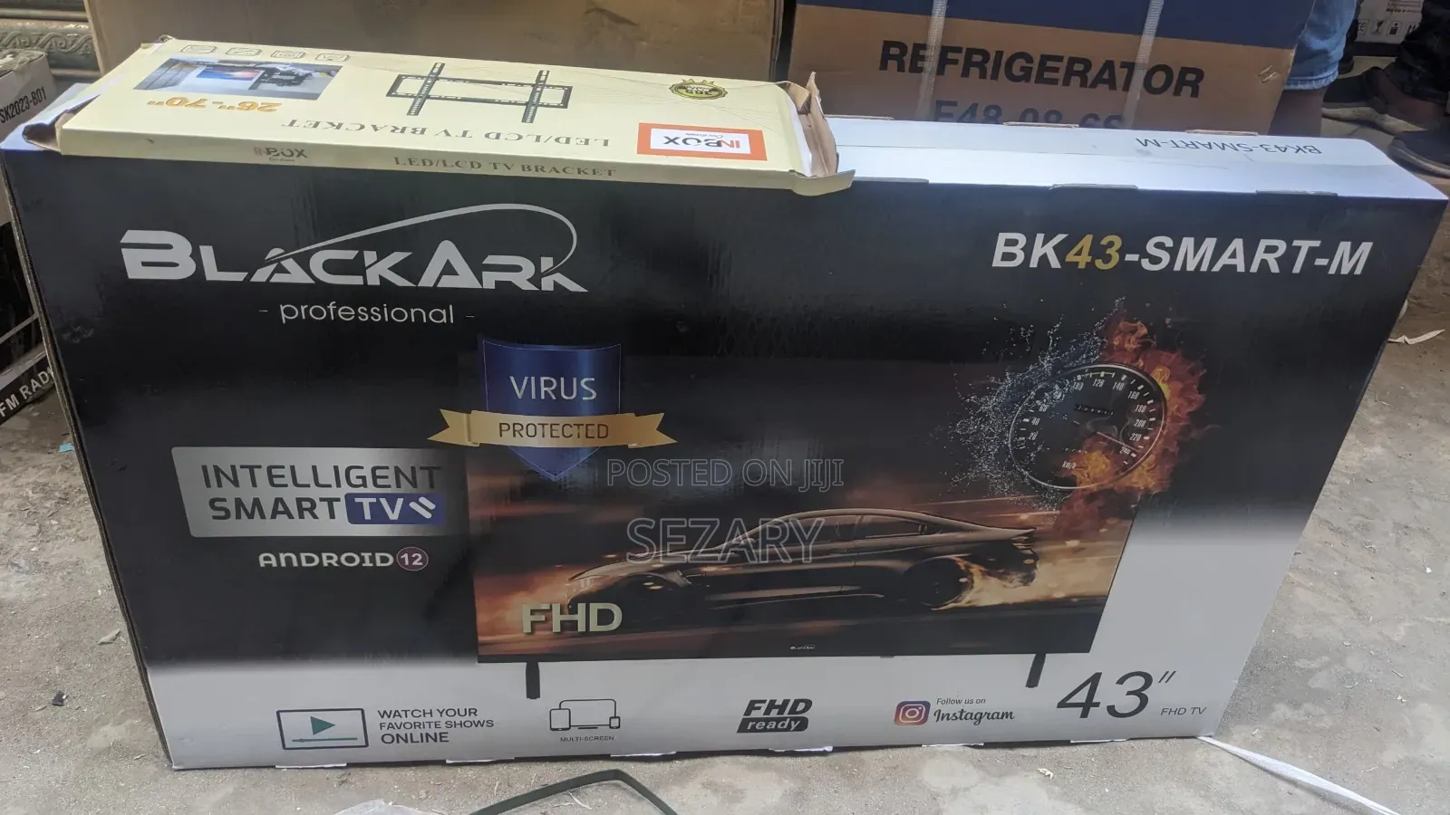 Blackark Inch 43 Smart Tv + Stand