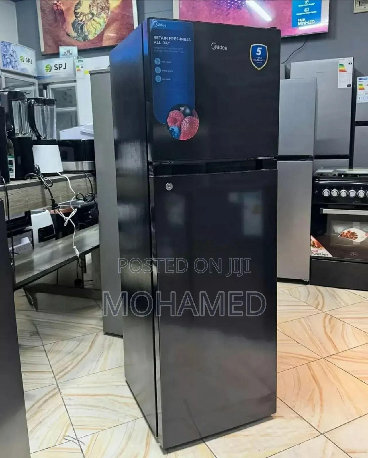 Midea Double Door Fridge Ujazo Lita 180