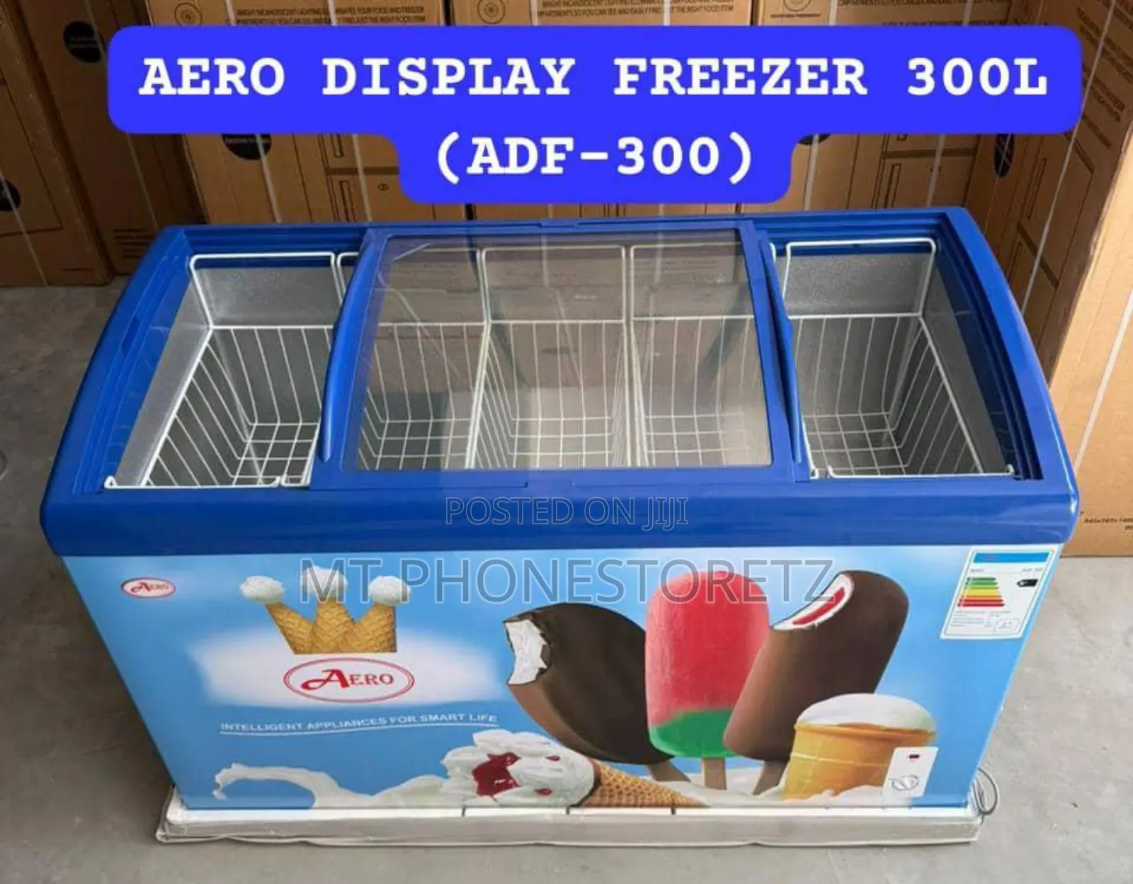 *Aero Display Freezer (Showcase) 300l (Adf-300) -