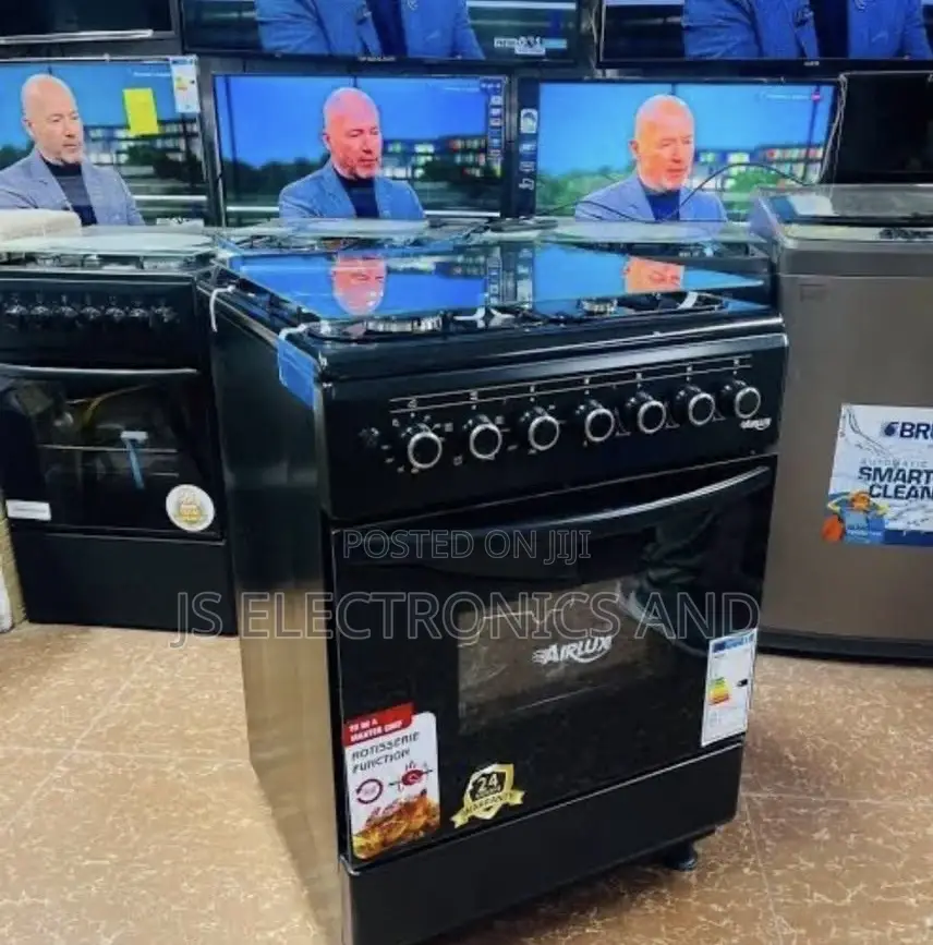 Airlux Jiko La Kisasa 50x50cmplate 3gas,1umeme Na Oven Imara