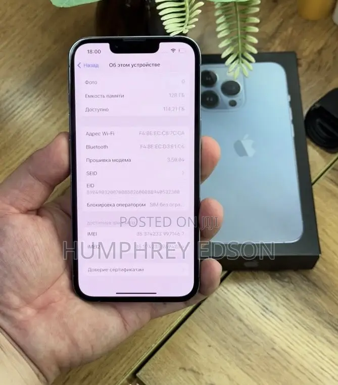 New Apple iPhone 13 Pro 128 GB Blue