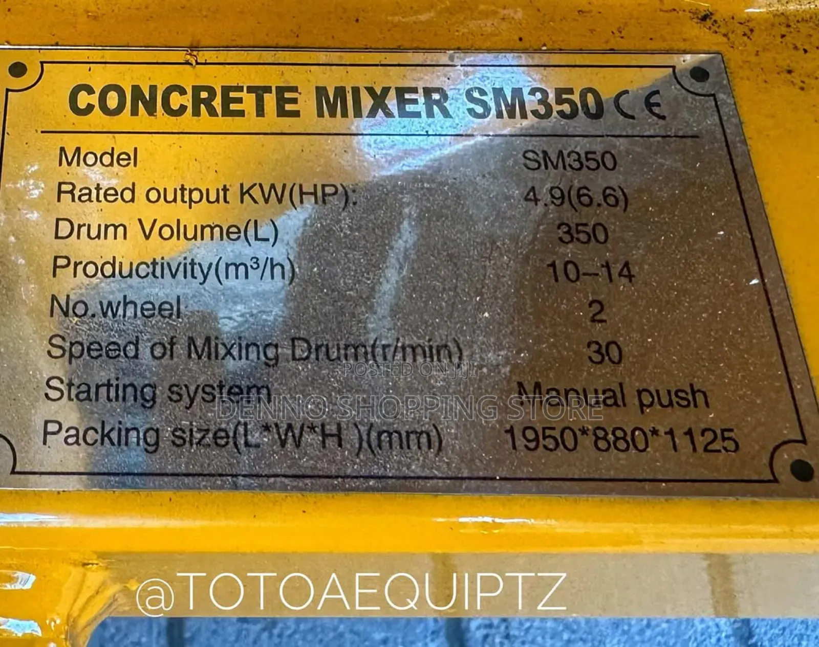 Edon Concrete Mixer 350l