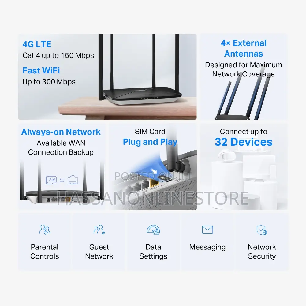 Mercusys Mb115-4g 300 MBPS Wireless N 4g Lte Router