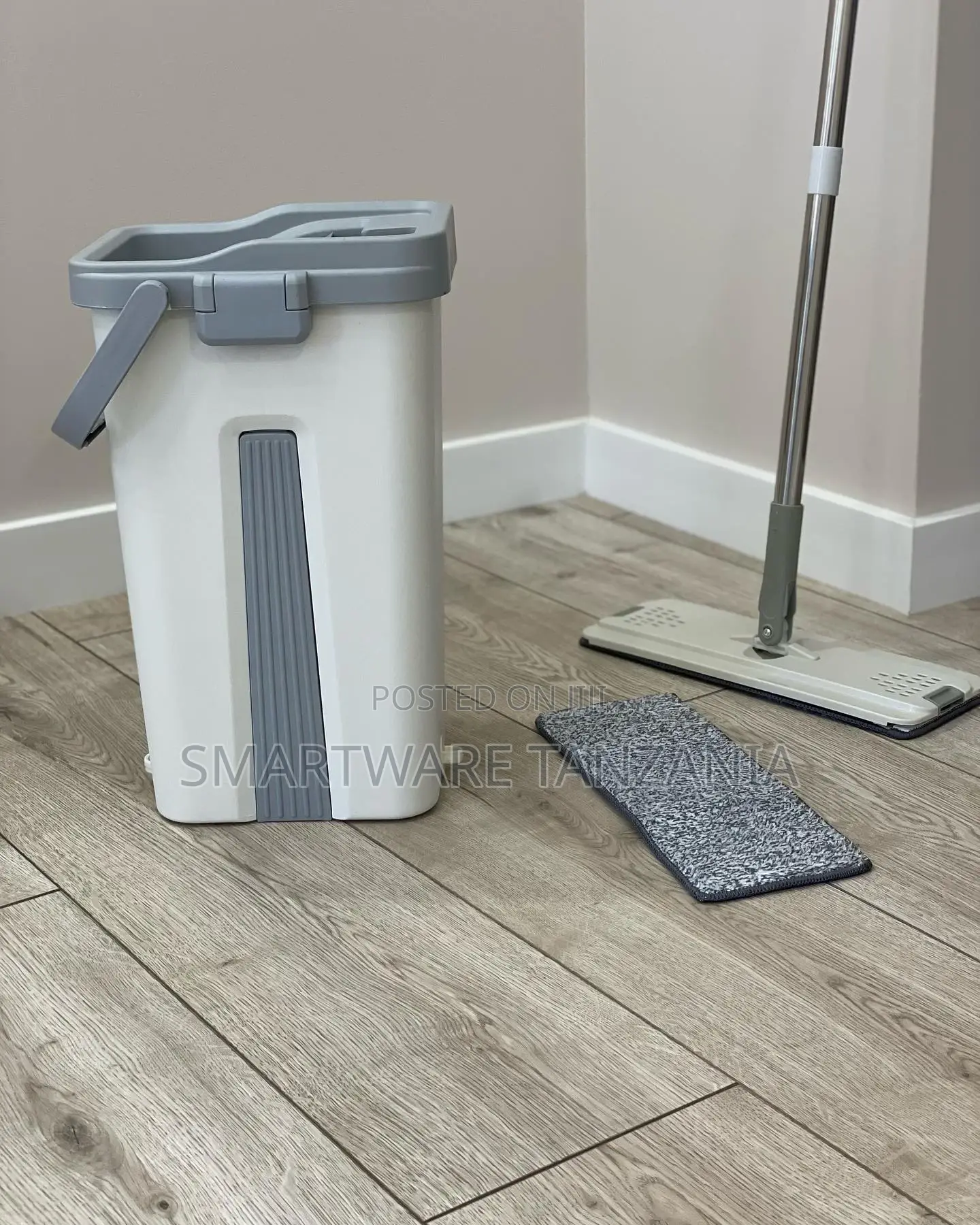 Self-Washing Microfiber Flat Mop for Wet Dry Cleaning