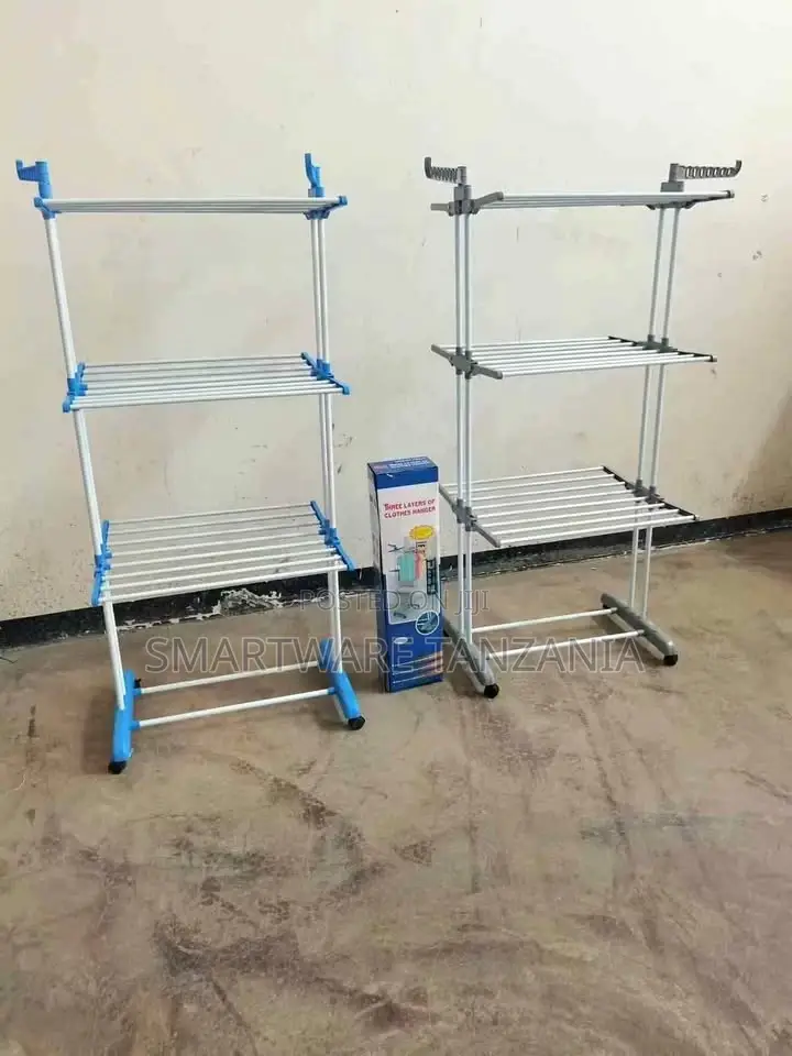 Laundry Drying Stand With Adjustable Side Wings Space-Saving
